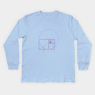 Fibonacci Spiral Kids Long Sleeve T-Shirt